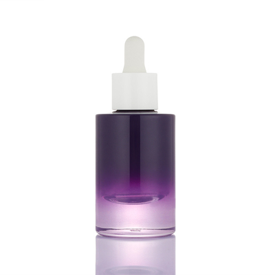 Bouteille vide blanche pourpre de compte-gouttes de conteneur de sérum de la pompe 30ml de nouvel ombre de conception petit
