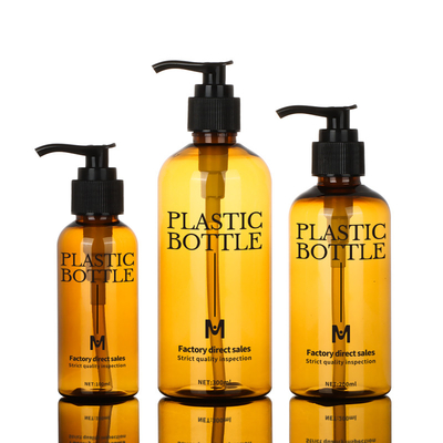 Bouteille en plastique vide de shampooing de la bouteille 100ml 200ml de gel de douche de lavage de corps avec la pompe