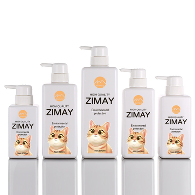 Matériel carré d'ANIMAL FAMILIER de 32 onces de bouteille claire biodégradable de jet pour le shampooing