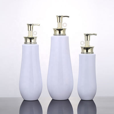 Bouteille rose cosmétique de shampooing de la compression 500ml d'animal familier d'emballage de détergent liquide vide de pompe d'or