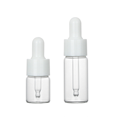 la bouteille cosmétique du compte-gouttes 10ml, petit compte-gouttes givré met en plastique en bouteille