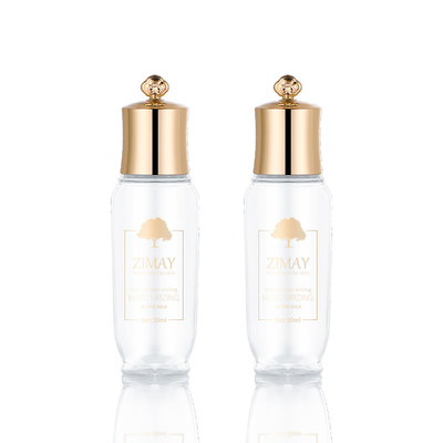 La bouteille vide givrée de voyage d'or a fixé la capacité 30ml pour le toner