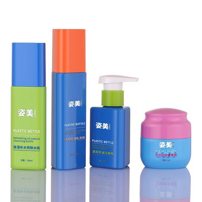 Ensembles cosmétiques d'emballage de couvercle à visser, conteneurs cosmétiques en plastique de 150ml 200ml