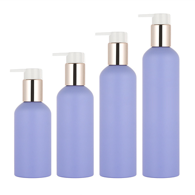 PULVÉRISATEUR de POMPE cosmétique de la bouteille 150ml 250ml 300ml de lotion de rond pourpre de cylindre