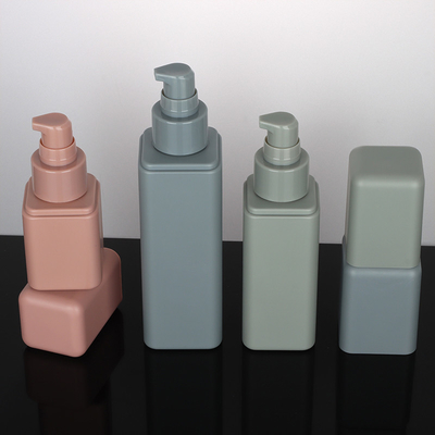 50ml en gros 100ml 150ml a givré les bouteilles carrées de jet de crème d'huile de cuticle de cheveux de lotion de rectangle