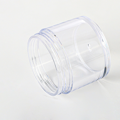 Pot vide fait sur commande de crème du fond de forme ronde du double mur clair 15g 20g 30g 80g mini