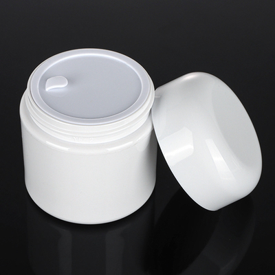 Le pot blanc fait sur commande de poudre de crème de visage d'enfant de bébé a placé le pot mignon de crème de visage 50 grammes
