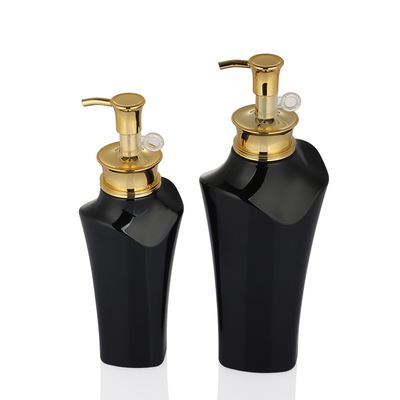 Bouteille faite sur commande de shampooing de pompe d'or d'emballage de lotion d'ANIMAL FAMILIER de hibiki de noir de cosmétiques uniques en gros de kylie