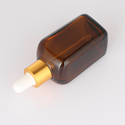 huile de cheveux cosmétique de conteneur vide de sérum du compte-gouttes 50ml Logo Glass Serum Bottle fait sur commande