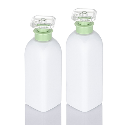 Bouteille en plastique de gel de douche de lotion de lavage de corps de 300ml 500ml 700ml de vert d'extension faite sur commande rechargeable de cheveux