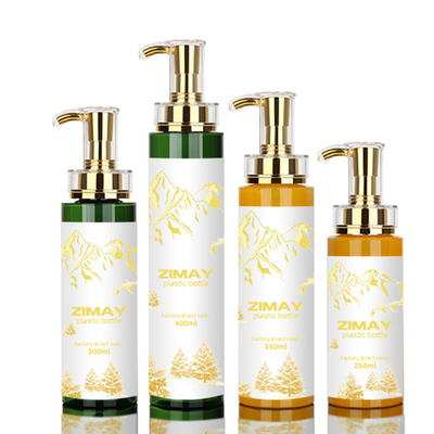 emballage vide en plastique de bouteille de shampooing de Goldpump de lotion d'espace libre de lavage du corps 500ml