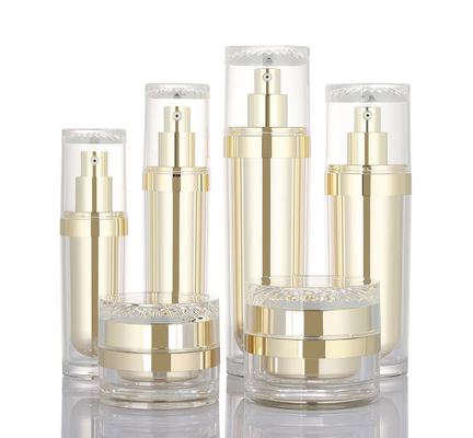 ensemble crème de luxe cosmétique de soins de la peau de conteneurs de la bouteille 50g de lotion de maquillage acrylique en plastique de beauté de 30ml 50ml 100ml 120ml