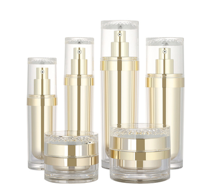ensemble crème de luxe cosmétique de soins de la peau de conteneurs de la bouteille 50g de lotion de maquillage acrylique en plastique de beauté de 30ml 50ml 100ml 120ml