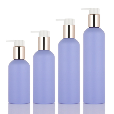 Style écologique de l'ANIMAL FAMILIER 150ml 200ml 250ml 8 onces le nouveau a givré la bouteille violette de presse de pompe d'or de gel de douche de lotion de lavage de corps