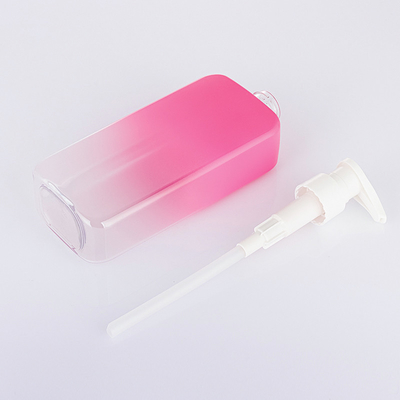 Bouteille faite sur commande rose en pastel de shampooing de couleur de soins de la peau cosmétiques de place de noir de haute qualité de gradient