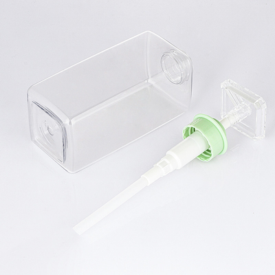 Pompe de rectangle vide autour de la bouteille plate de shampooing de l'huile faite sur commande 300ml 400ml 800ml de douche