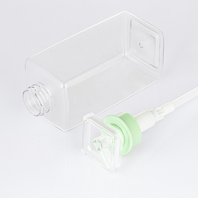 Pompe de rectangle vide autour de la bouteille plate de shampooing de l'huile faite sur commande 300ml 400ml 800ml de douche