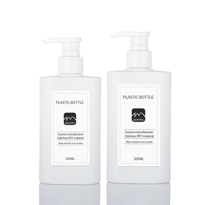 Matte White 200ml a imprimé le shampooing de bébé de lotion de pompe de lavage de corps d'emballage de lotion et la bouteille de conditionneur