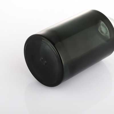 Bouteille noire de luxe de compte-gouttes de parfum de sérum d'huile de cheveux 30ml de plastiques vides écologiques