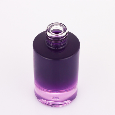 Bouteille vide blanche pourpre de compte-gouttes de conteneur de sérum de la pompe 30ml de nouvel ombre de conception petit