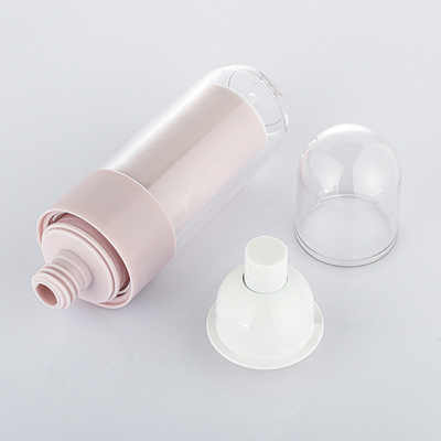 Récipient vide de soins de la peau rose mat ensemble de voyage portable bouteille de lotion et pot de crème