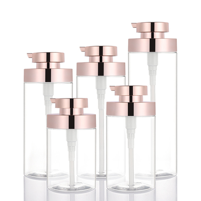 OEM transparent 800 ml gel douche nettoyant pour le corps pompe personnalisée shampooing lotion bouteille
