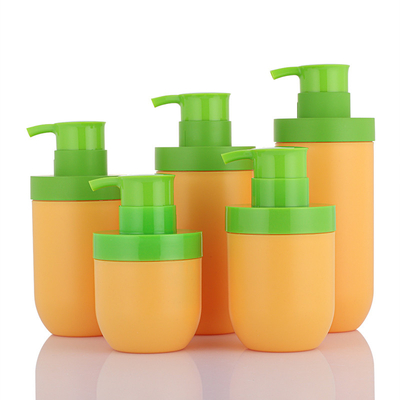 En gros greem et orange unique airless 50 ml cosmétiques vide bouteille de lotion pour le visage