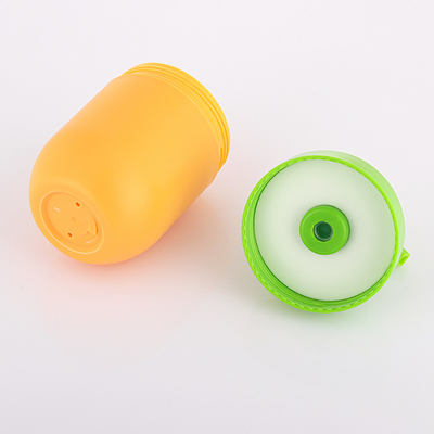 En gros greem et orange unique airless 50 ml cosmétiques vide bouteille de lotion pour le visage