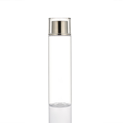 Le bouchon à vis en plastique de forme ronde met en bouteille le costume vide de soins de la peau d'ANIMAL FAMILIER transparent