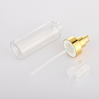 Bouteille de pompe de lotion en plastique transparent de parfum cosmétique de haute qualité 100 ml 120 ml 150 ml