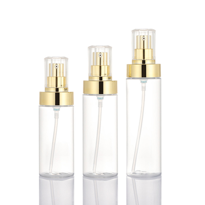 Bouteille de pompe de lotion en plastique transparent de parfum cosmétique de haute qualité 100 ml 120 ml 150 ml