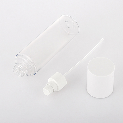Bouteille sans air claire rechargeable de lotion de crème de bouteille de pompe pour le liquide d'articles de toilette