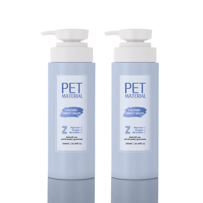 marque de distributeur faite sur commande mate de gelée blanche de plastiques d'ANIMAL FAMILIER de bouteille de lotion cosmétique 500ml