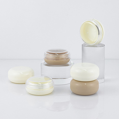 Pot de crème solaire vide en plastique de récipient d'emballage cosmétique 25g