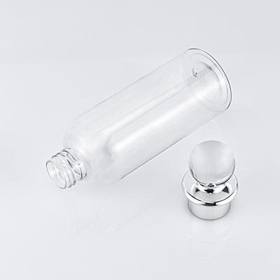 Le bouchon à vis en plastique adapté aux besoins du client met en bouteille l'emballage cosmétique rose vide de shampooing
