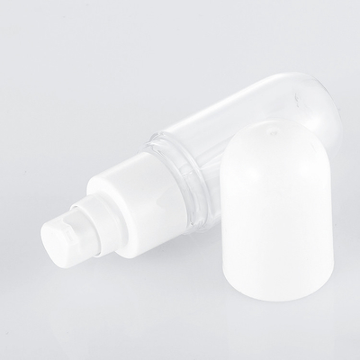 Bouteille en plastique ronde vide claire de jet de cheveux de PETG pour la lotion de soin de la peau