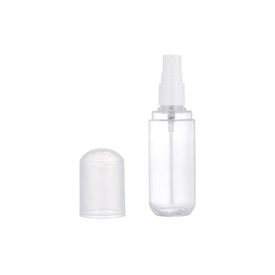 Bouteille en plastique ronde vide claire de jet de cheveux de PETG pour la lotion de soin de la peau