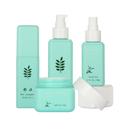 L'emballage cosmétique vert élégant place le style simple de 50g 80g 100ml 160ml