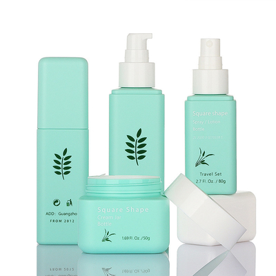 L'emballage cosmétique vert élégant place le style simple de 50g 80g 100ml 160ml