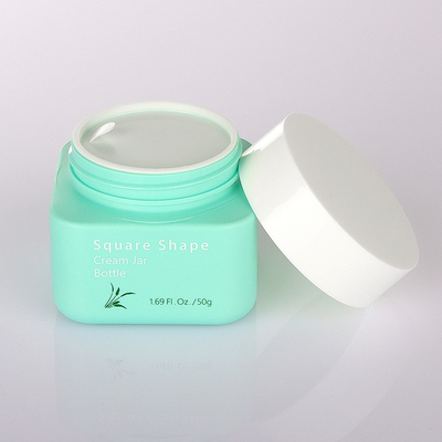 L'emballage cosmétique vert élégant place le style simple de 50g 80g 100ml 160ml