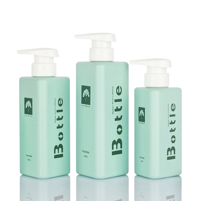 Bouteille vide colorée de PETG de lotion de distributeur de shampooing avec la pompe