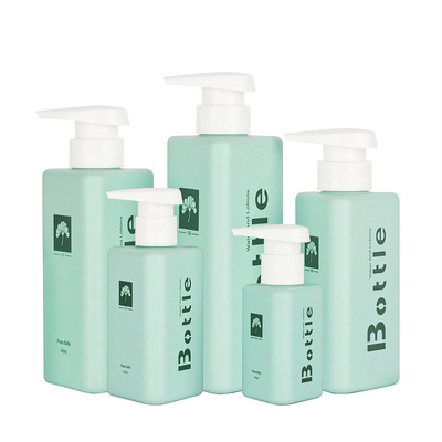 Bouteille vide colorée de PETG de lotion de distributeur de shampooing avec la pompe