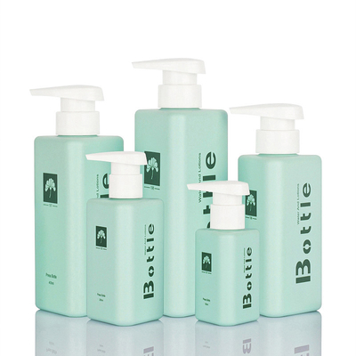 Bouteille vide colorée de PETG de lotion de distributeur de shampooing avec la pompe