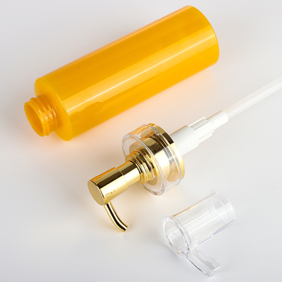 Récipient en plastique fait sur commande de gel douche de shampooing de bouteille de lotion de corps d'animal familier avec la pompe d'or 350ml