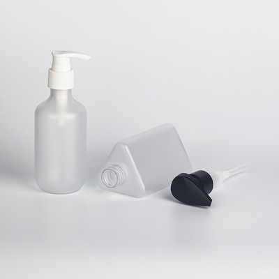 Emballage cosmétique blanc mat du plastique 30ml 60ml 100ml de soins de la peau de bouteille de lotion de HDPE