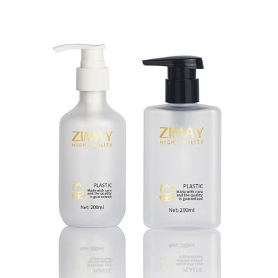 Emballage cosmétique blanc mat du plastique 30ml 60ml 100ml de soins de la peau de bouteille de lotion de HDPE