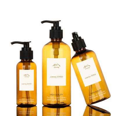 Bouteille en plastique vide de shampooing de la bouteille 100ml 200ml de gel de douche de lavage de corps avec la pompe