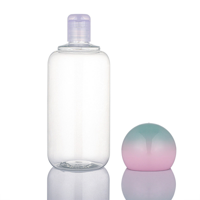 bouteille en plastique de lotion du shampooing 500ml avec l'emballage à bouchon vissable de soins de la peau de chapeau