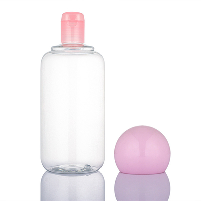 bouteille en plastique de lotion du shampooing 500ml avec l'emballage à bouchon vissable de soins de la peau de chapeau