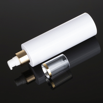 Bouteille continue de jet du dessus 250ml d'or de l'hôtel 500ml de pièce de cheveux de brume d'alcool de conteneur cosmétique en plastique blanc d'emballage